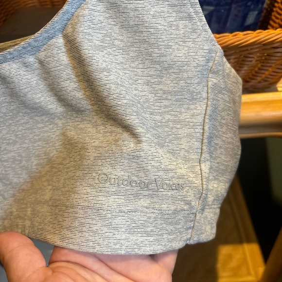 Outdoor Voices Double Time Bra in Dove - Picture 5 of 7